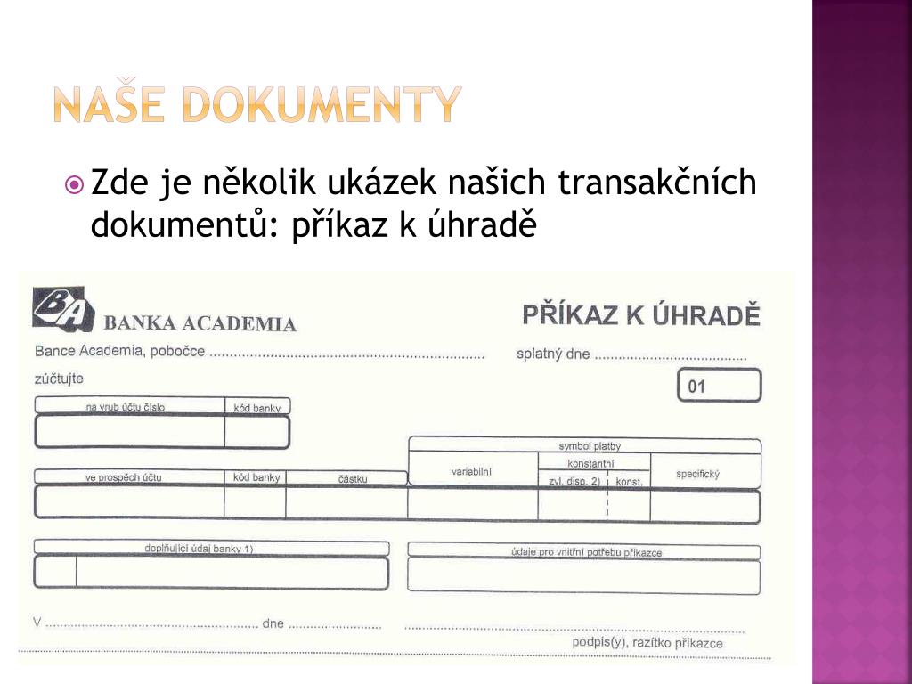 PPT BANKOVNÍ AKADEMIE Vlkova 12, Praha 3 Žižkov PowerPoint