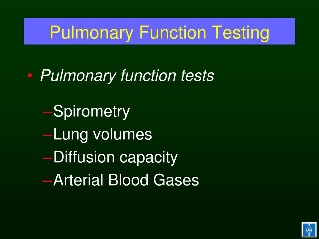 PPT Pulmonary Function Testing PowerPoint Presentation, free download