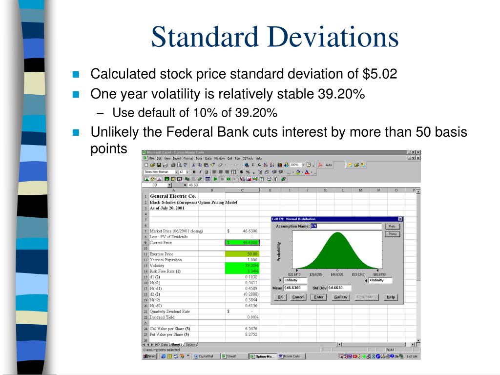 PPT Monte Carlo Simulation and the BlackScholes Model PowerPoint