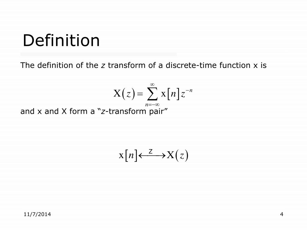 PPT ZTransform. PowerPoint Presentation, free download ID6335966