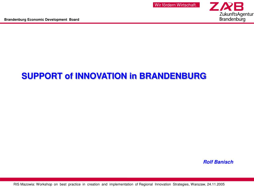 PPT Brandenburg Economic Development Board PowerPoint Presentation