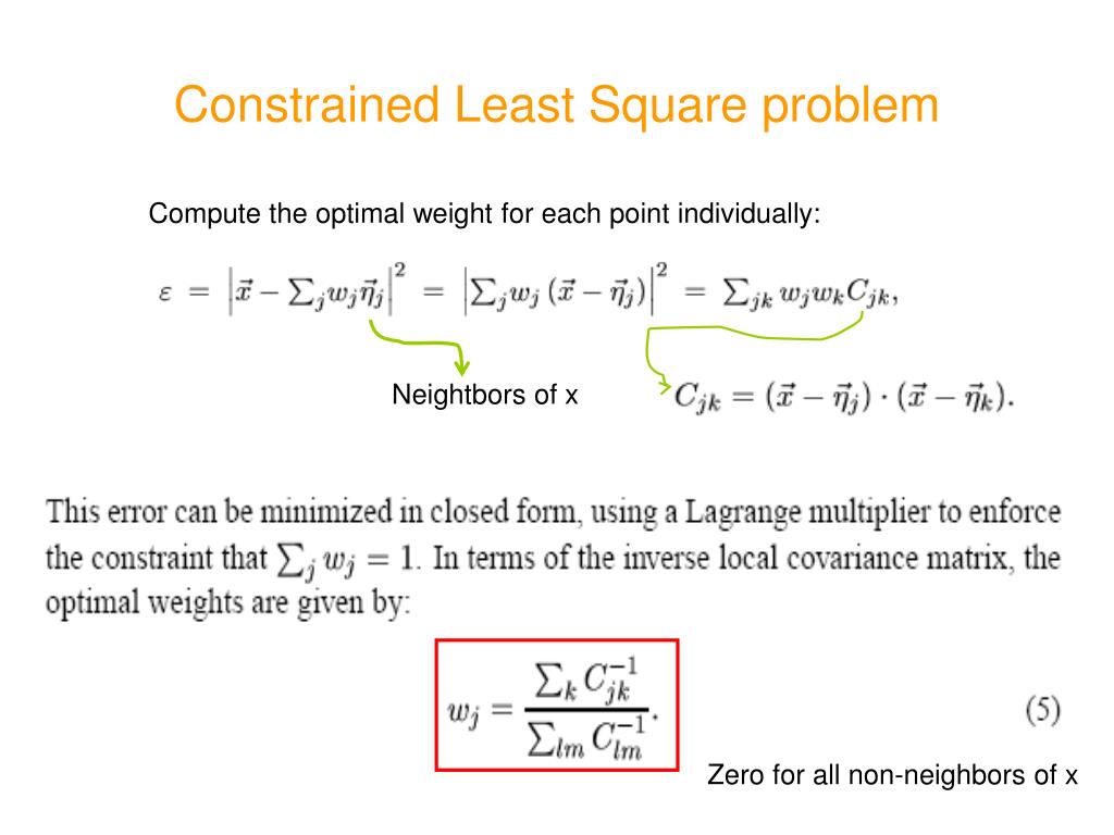 PPT Manifold learning Locally Linear Embedding PowerPoint