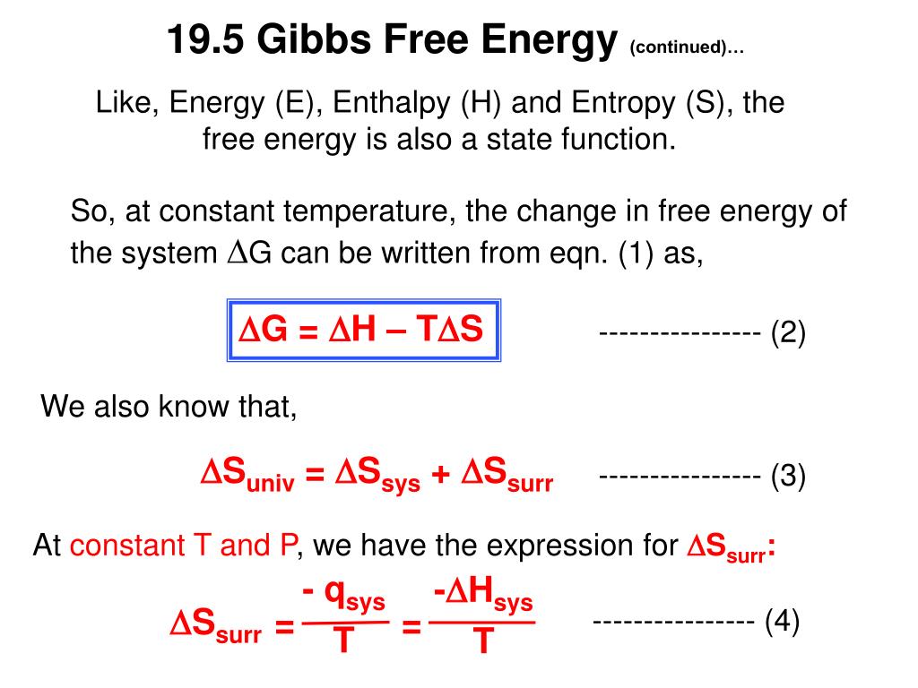 Gibbs Free Energy Equation Q Going Green
