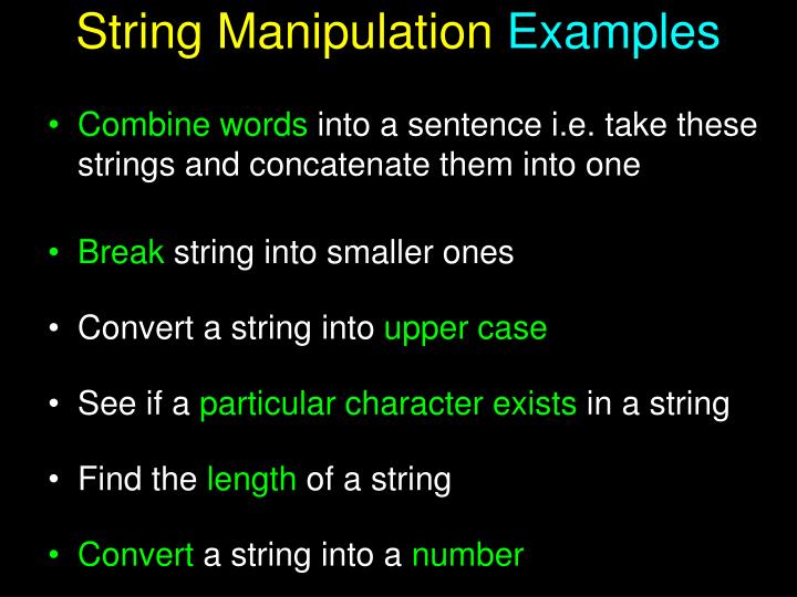 PPT CS101 Introduction to Computing Lecture 37 String Manipulation