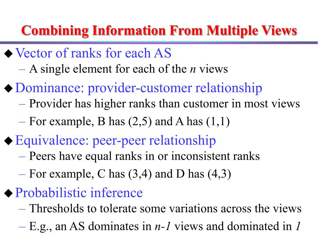 PPT Characterizing the Hierarchy from Multiple Vantage