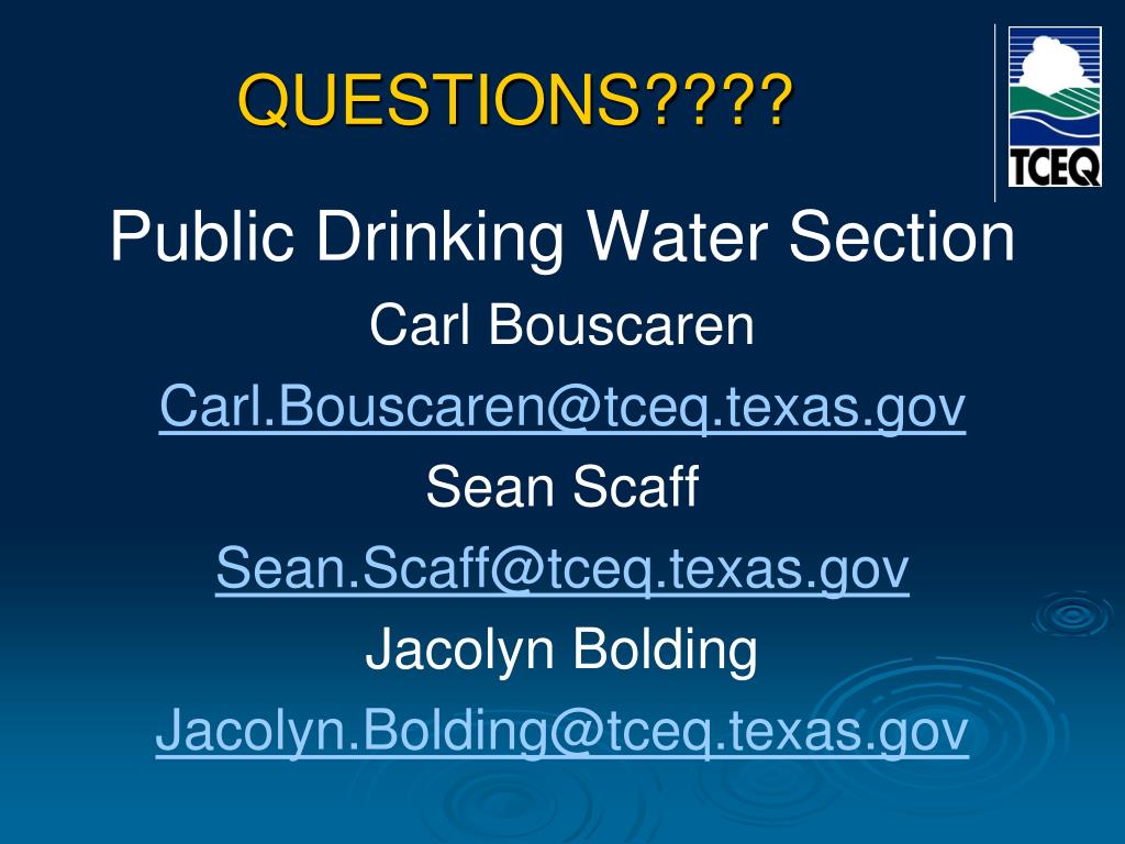PPT Texas Drinking Water Watch (DWW) PowerPoint Presentation, free