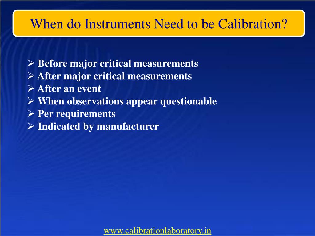 PPT Overview of Instrument Calibration PowerPoint Presentation, free