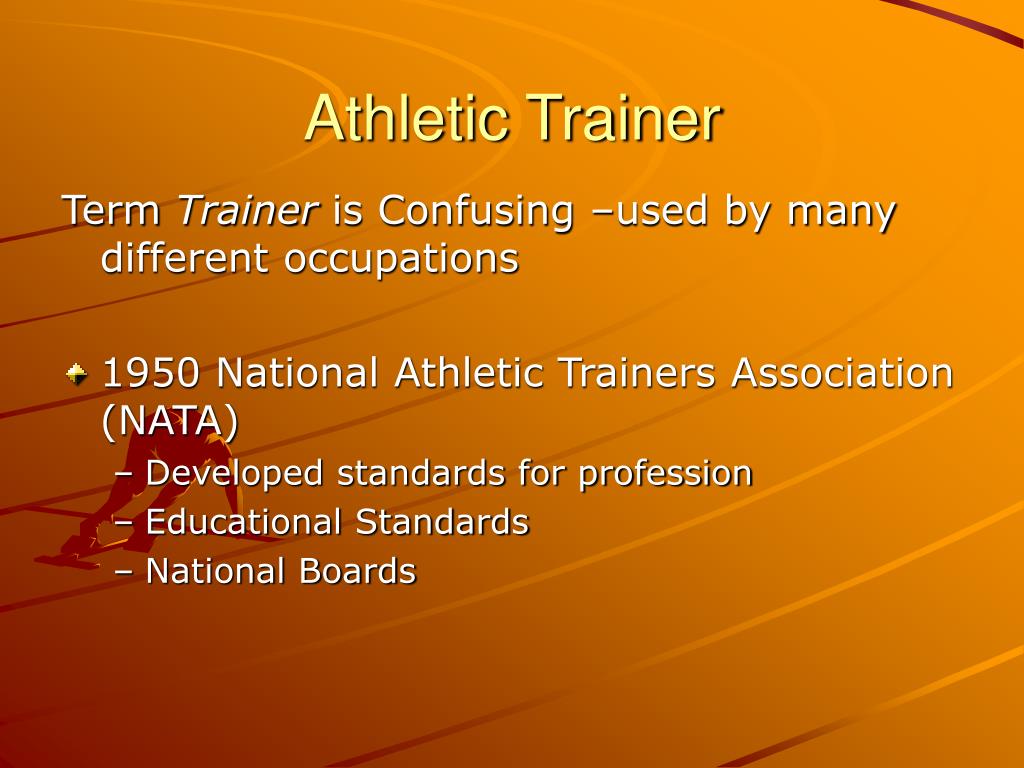PPT Athletic Training and Sports Medicine Team PowerPoint