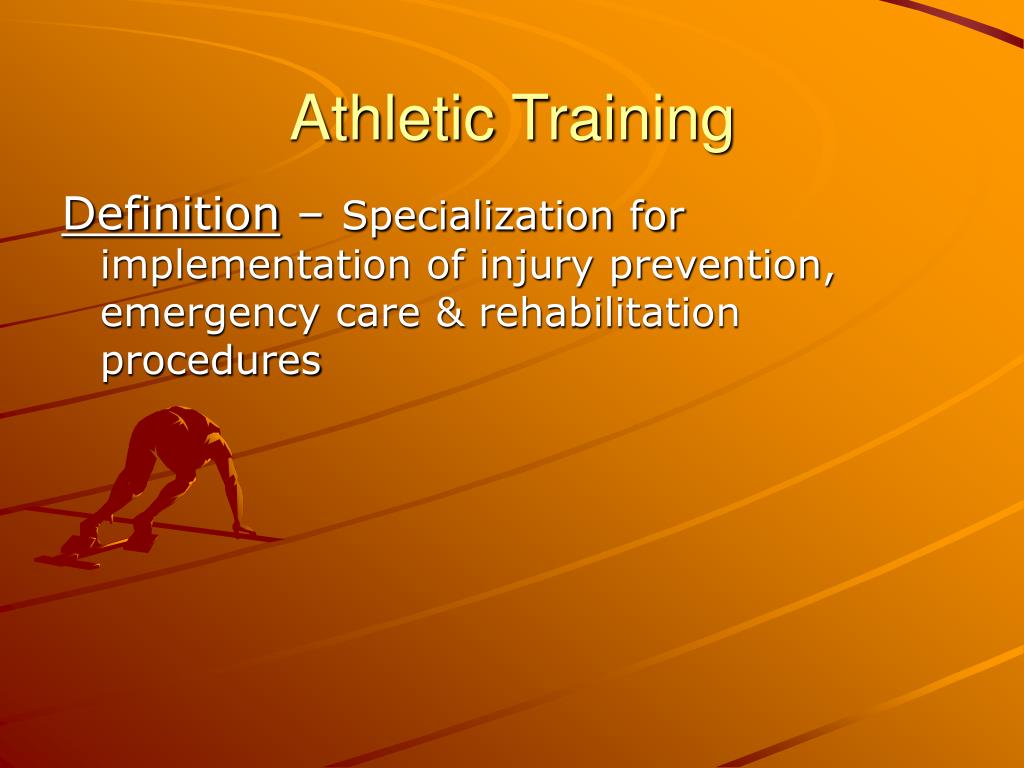 PPT Athletic Training and Sports Medicine Team PowerPoint