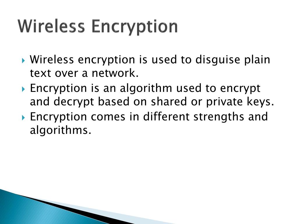 PPT Wireless Encryption and Beyond PowerPoint Presentation, free