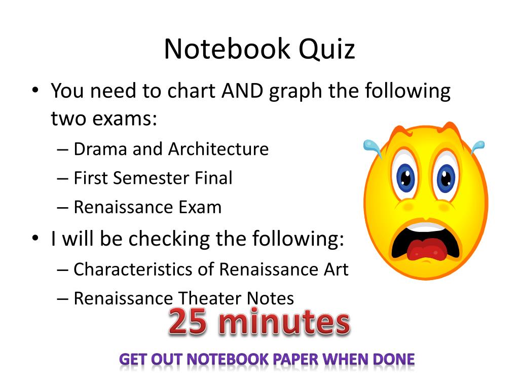 PPT Notebook Quiz will begin in 3 minutes! PowerPoint Presentation
