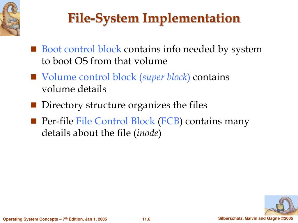 PPT Chapter 11 File System Implementation PowerPoint Presentation