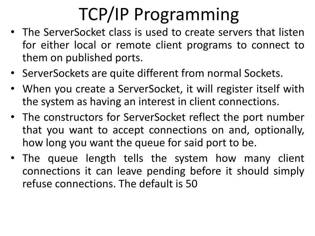 PPT Java Network Programming PowerPoint Presentation, free download