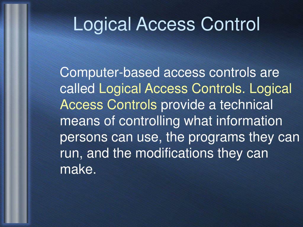 PPT Auditing Logical Access in a Network Environment PowerPoint