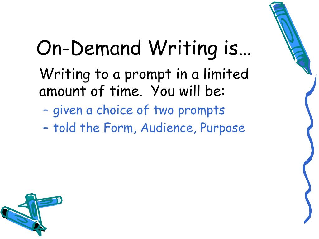 PPT OnDemand Writing in 8 th grade PowerPoint Presentation, free