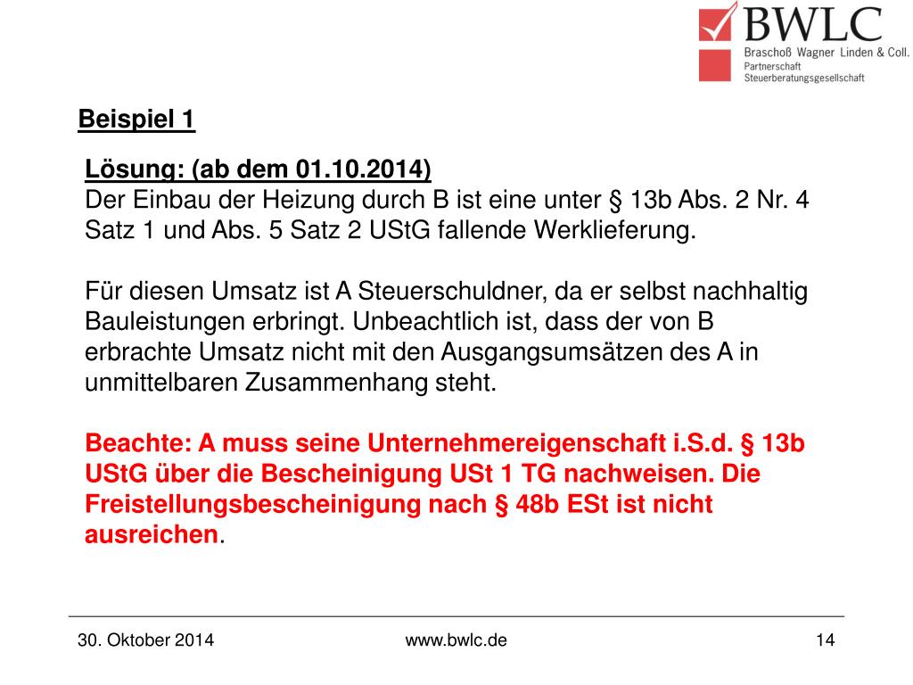 PPT § 13b UStG ein Paragraph im Wandel PowerPoint Presentation, free