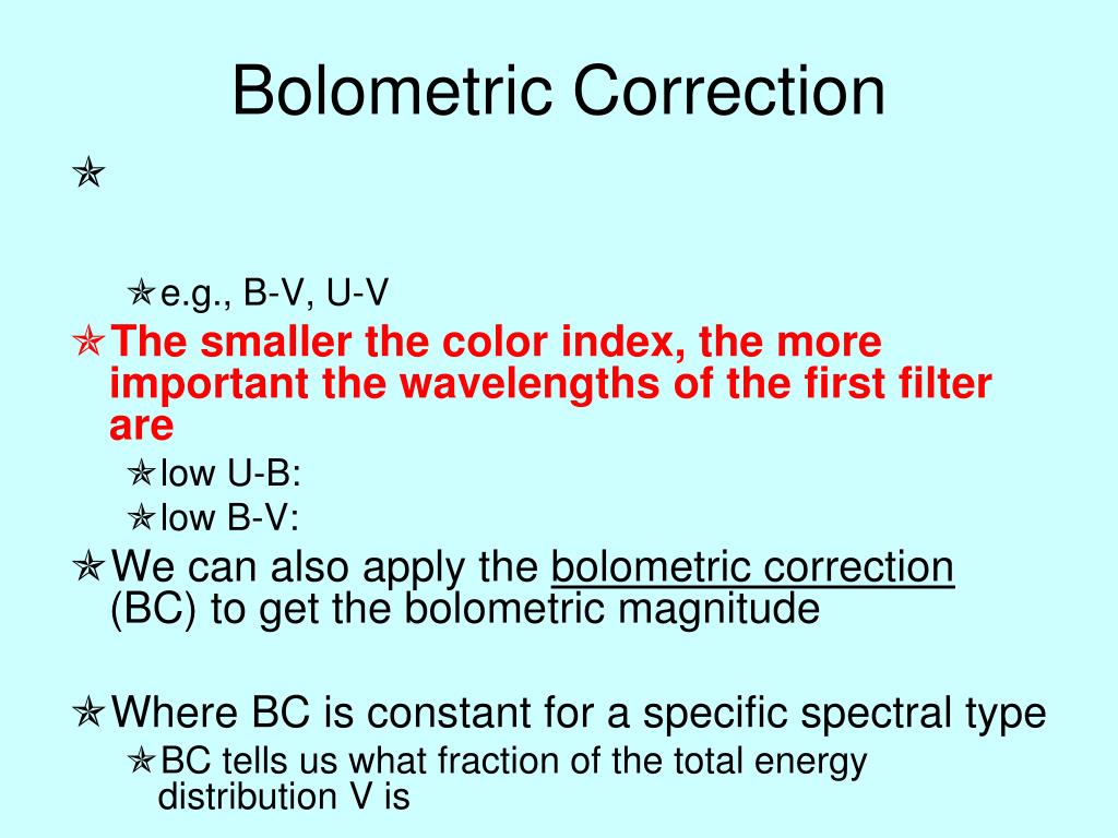 PPT Colors and Magnitudes PowerPoint Presentation, free download ID6381493