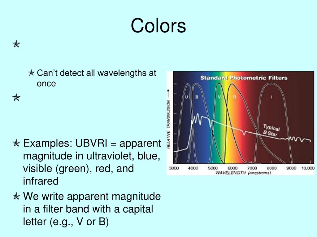 PPT Colors and Magnitudes PowerPoint Presentation, free download ID6381493
