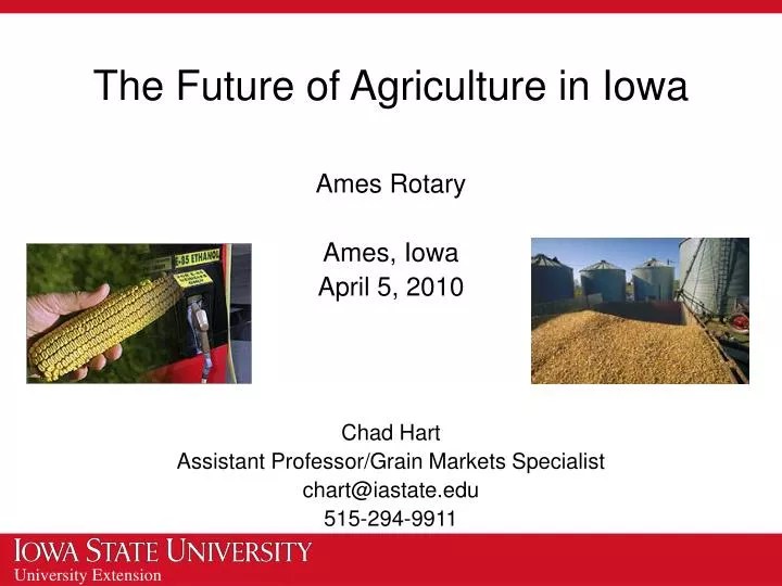 PPT The Future of Agriculture in Iowa PowerPoint Presentation, free