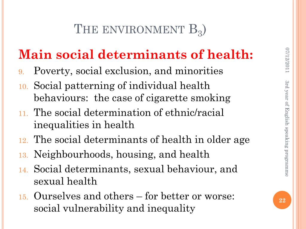 PPT Concepts, Determinants and promotion of health and Disease