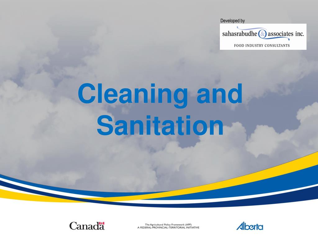 PPT Cleaning and Sanitation PowerPoint Presentation, free download