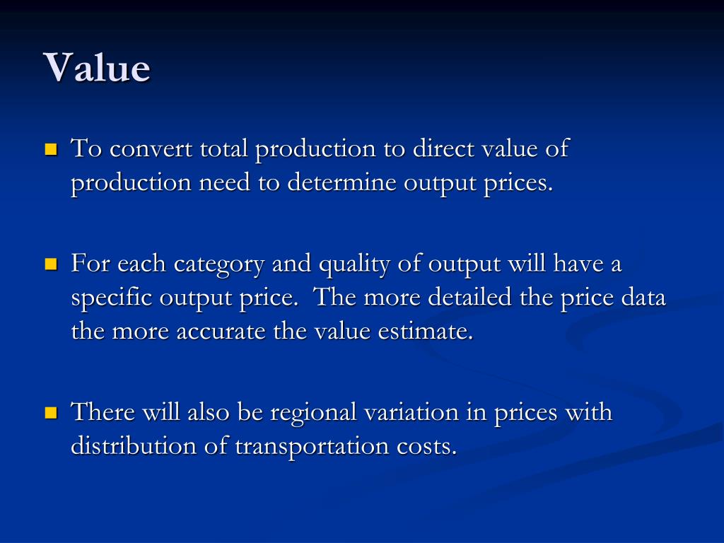 PPT The Measurement of Direct Value of Forage Production PowerPoint