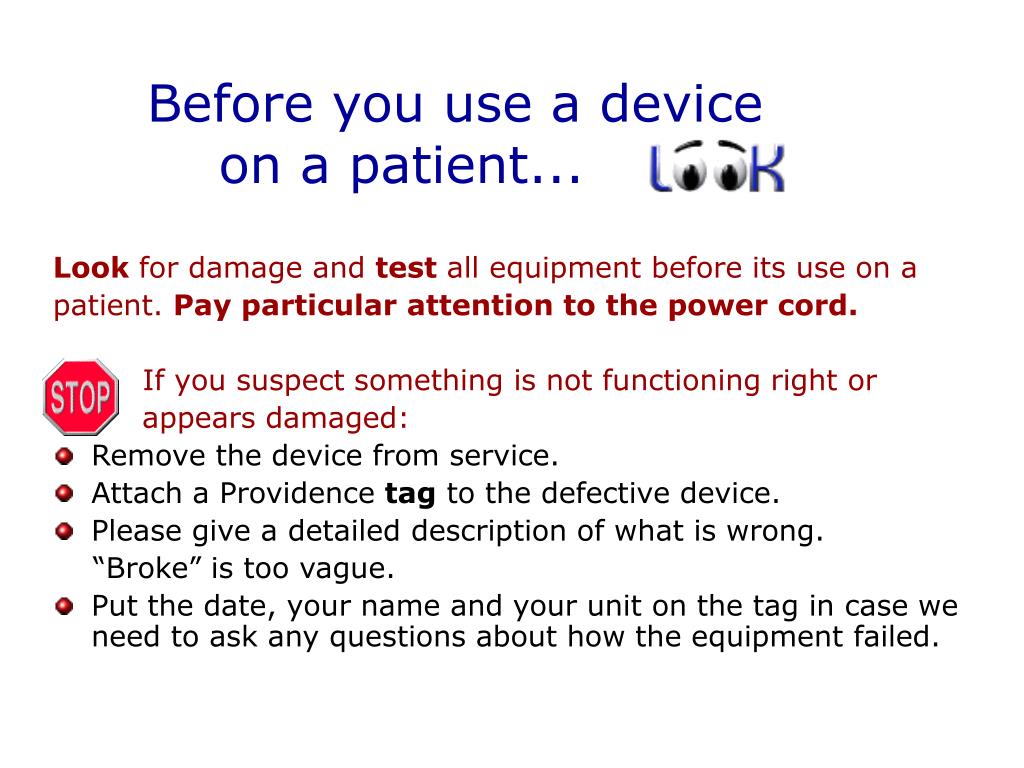 PPT Medical Equipment and the Safe Medical Device Act (SMDA