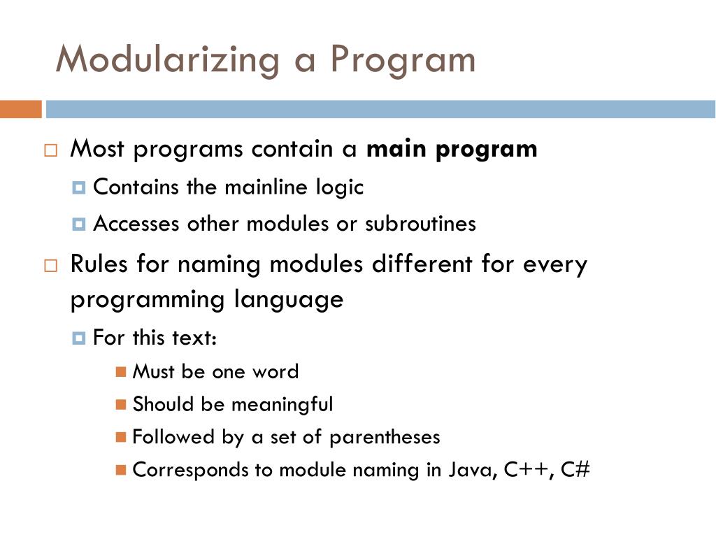 PPT Chapter 3 Modularization PowerPoint Presentation, free download