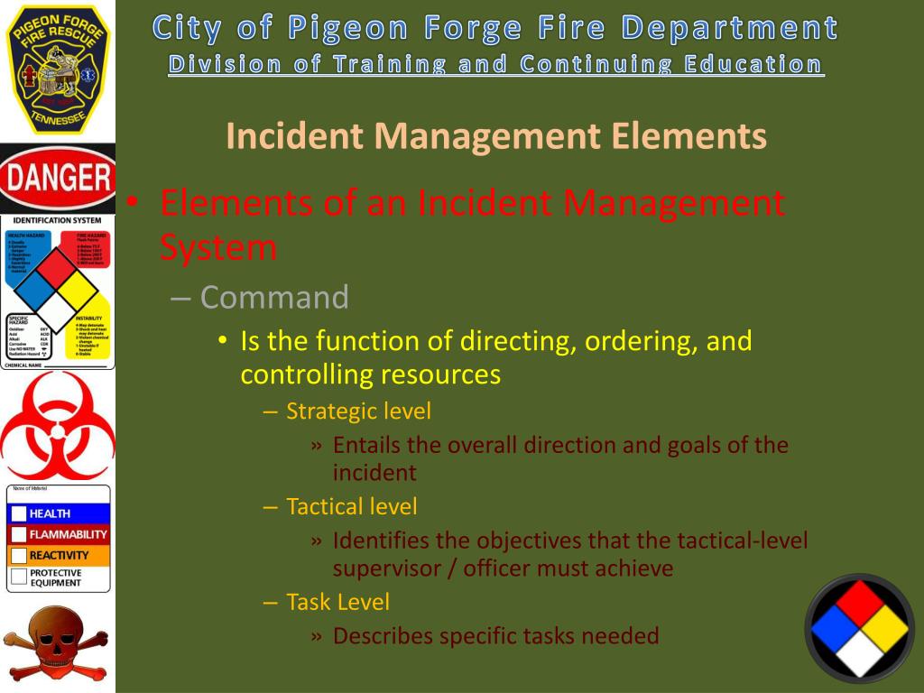PPT Chapter 4 Incident Management Elements PowerPoint Presentation, free download ID6398539