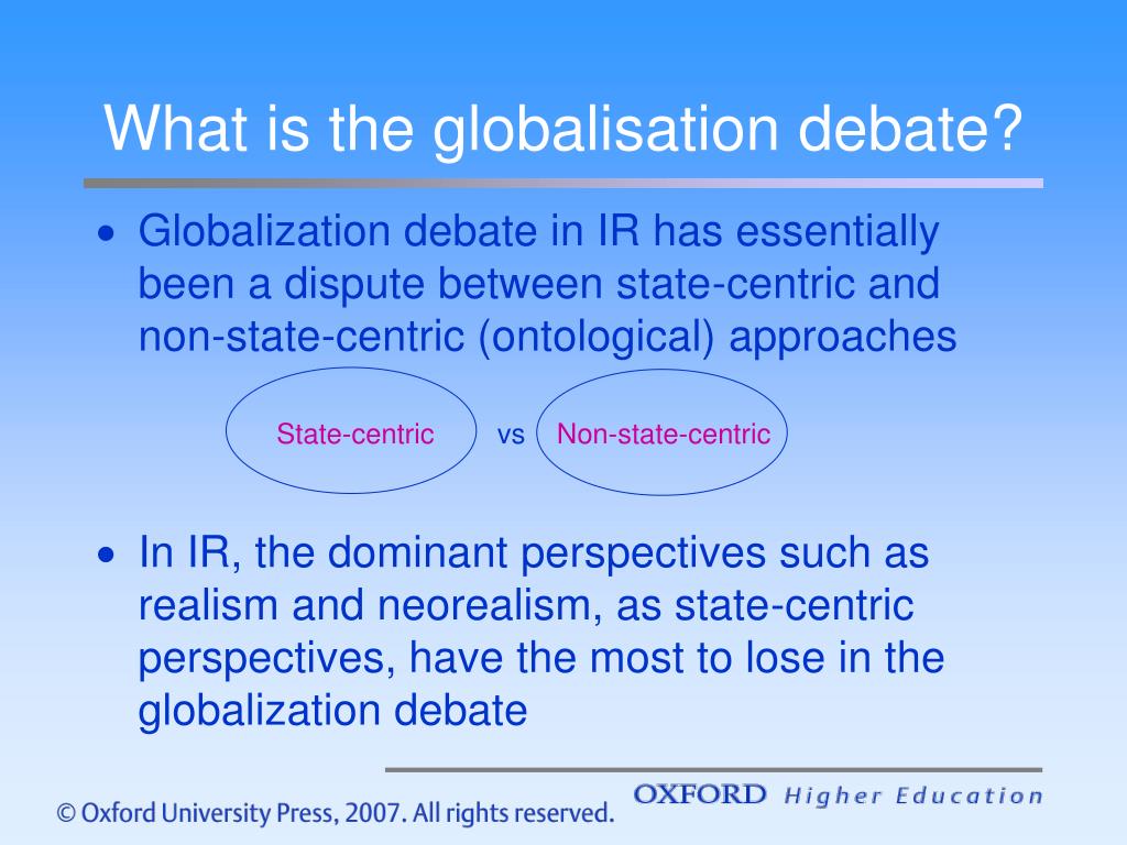 PPT Chapter 14. International Relations Theory and Globalization by