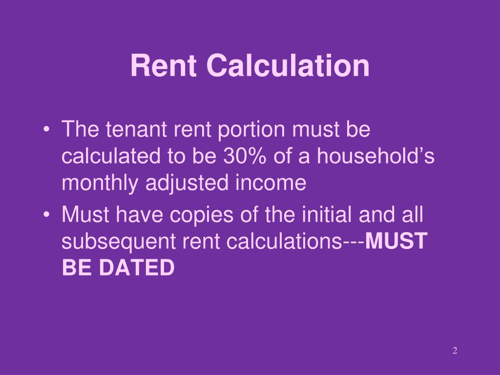 PPT S+C Rent Calculation PowerPoint Presentation, free download ID
