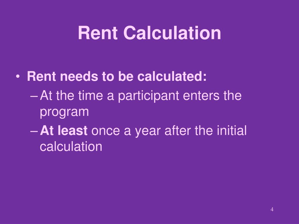 PPT S+C Rent Calculation PowerPoint Presentation, free download ID