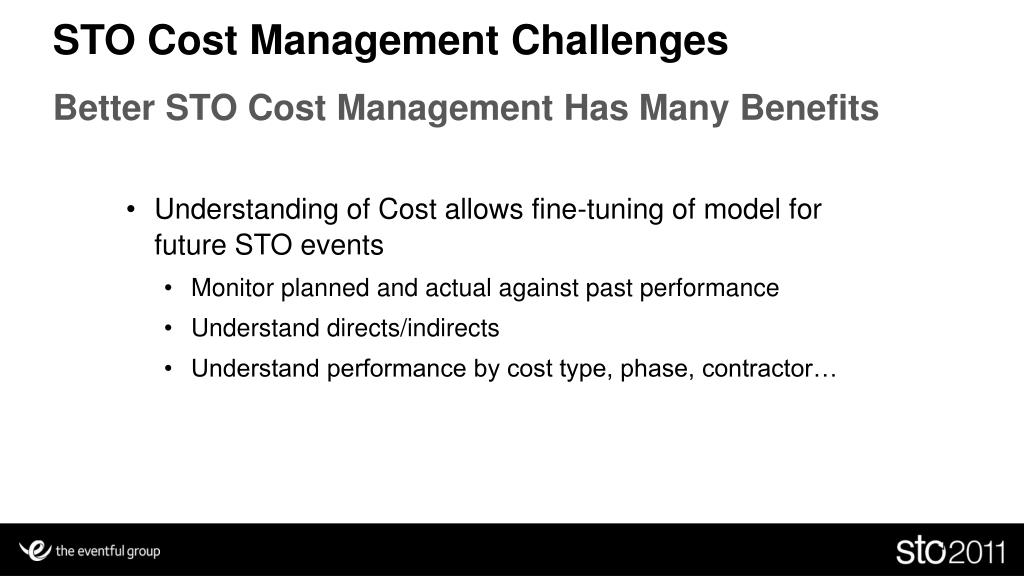 PPT Cost Management Best Practices for STO PowerPoint Presentation