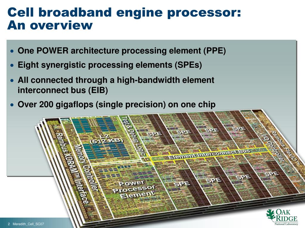 PPT - Programming the Cell Processor: Achieving High Performance and