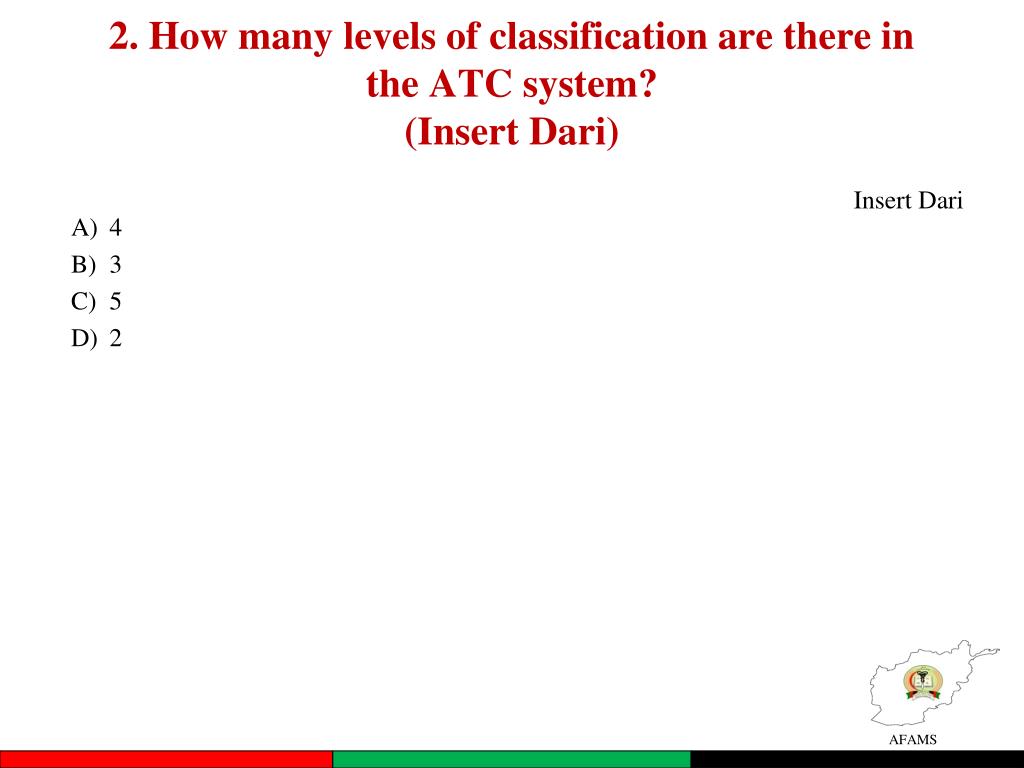 PPT Intro to ATC Drug Codes (Dari) PowerPoint Presentation, free