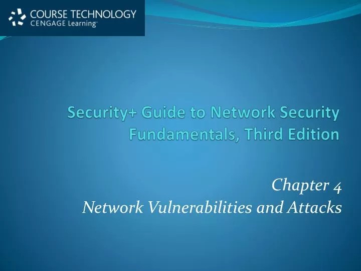 PPT Security+ Guide to Network Security Fundamentals, Third Edition