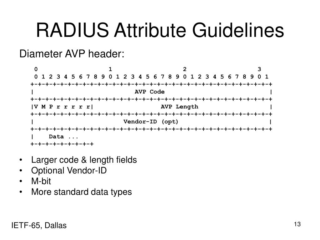 PPT RADEXT WG RADIUS Attribute Guidelines PowerPoint Presentation