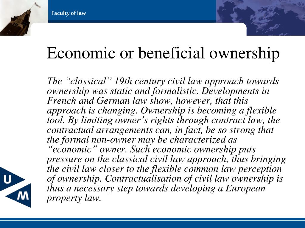PPT Contractualisation of Ownership About legal ownership and