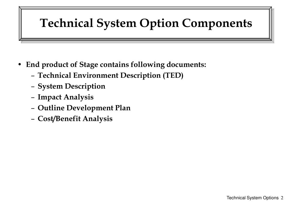 PPT Technical System Options PowerPoint Presentation, free download
