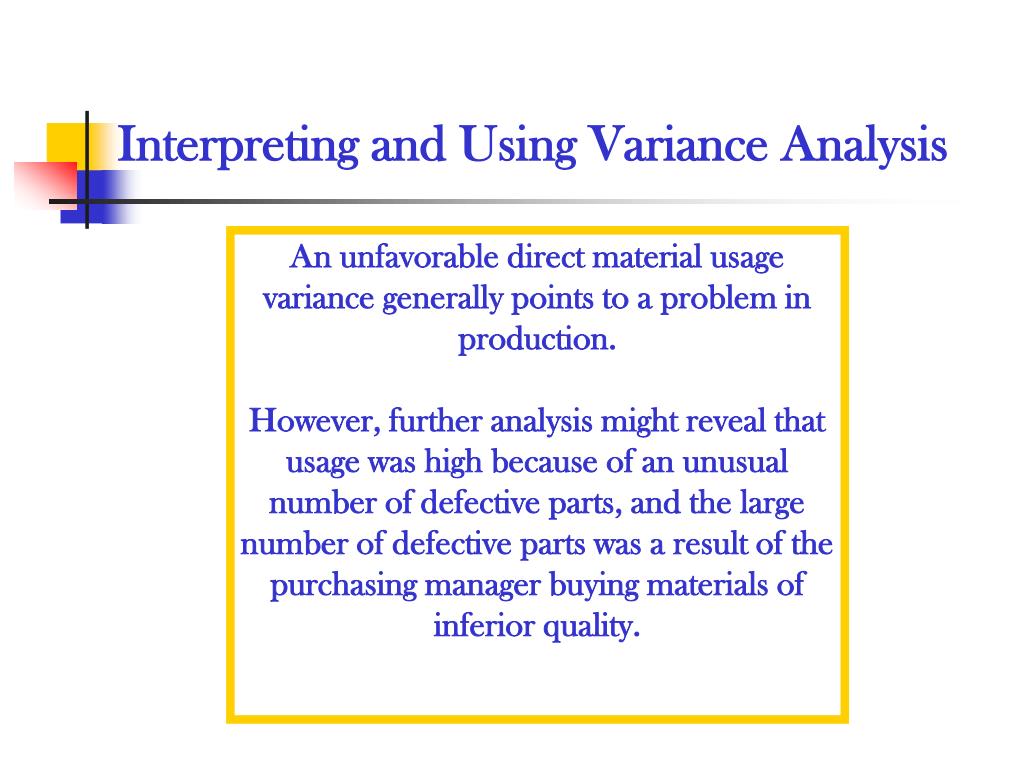 PPT Variance Analysis PowerPoint Presentation, free download ID6428450