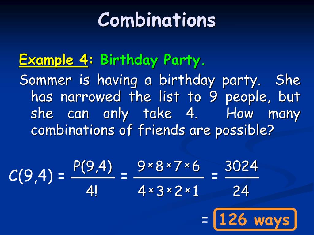 PPT Combinations PowerPoint Presentation, free download ID6434374