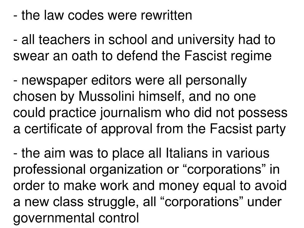 PPT Methods of censorship in Mussolini‘s Italy , Hitler‘s Germany