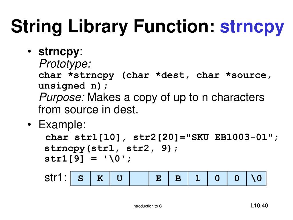 PPT Lecture 10 Introduction to Programming in C PowerPoint