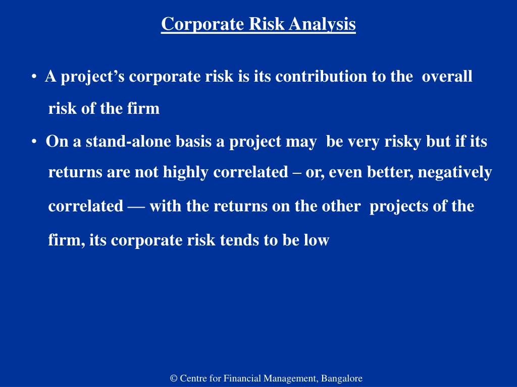 PPT Chapter 11 Stand Alone Risk Analysis PowerPoint Presentation