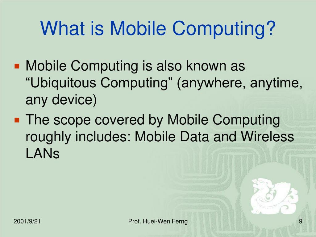 PPT Mobile Computing PowerPoint Presentation, free download ID6453948