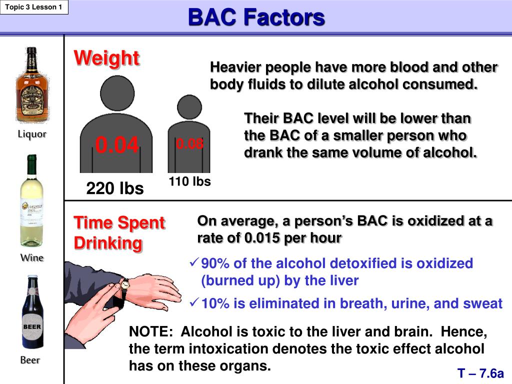 PPT Blood Alcohol Concentration Factors PowerPoint Presentation ID