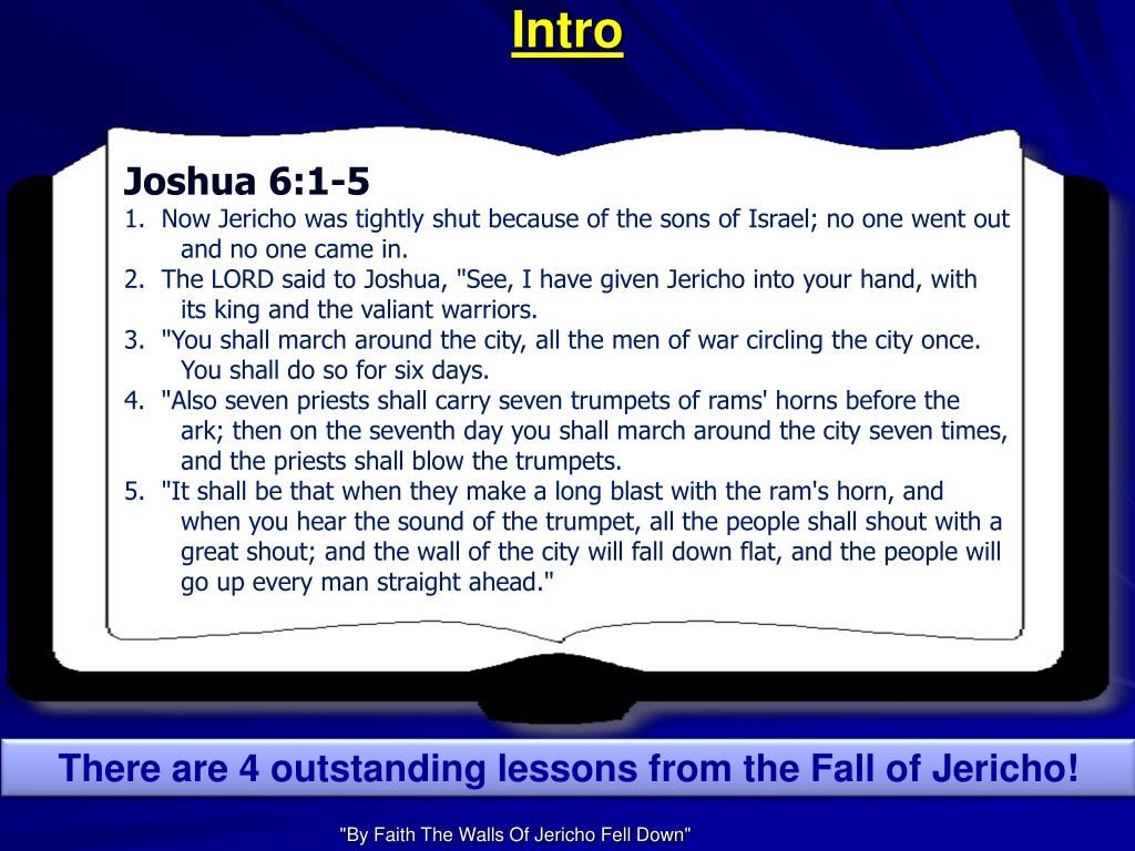 PPT “By Faith The Walls Of Jericho Fell Down” PowerPoint Presentation