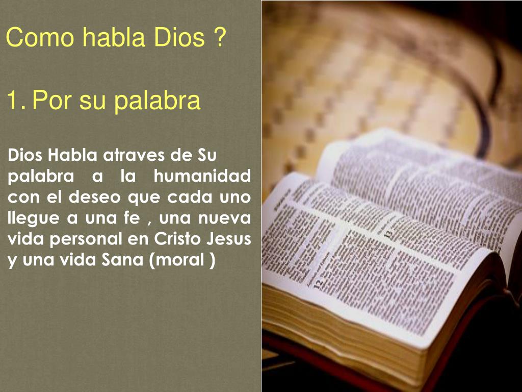 PPT Dios esta Hablando PowerPoint Presentation, free download ID6462770