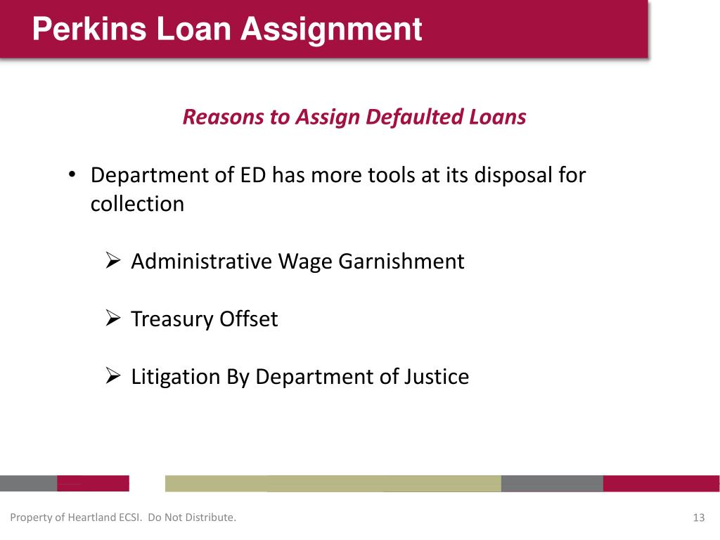 PPT Perkins Loans To Assign Or Not To Assign PowerPoint