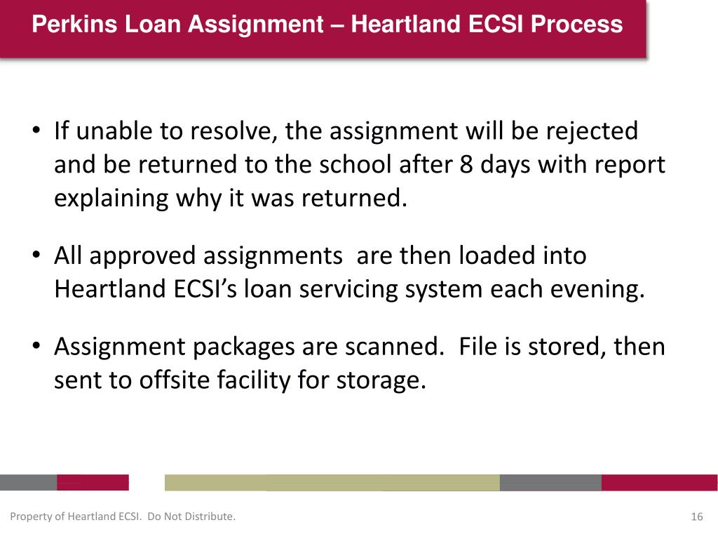 PPT Perkins Loans To Assign Or Not To Assign PowerPoint